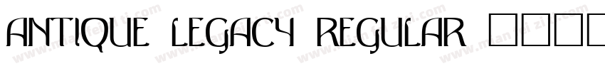 Antique Legacy Regular字体转换